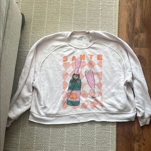 Women's Pink Graphic Sweater